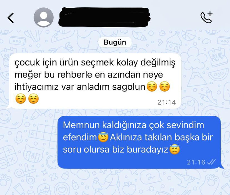 WhatsApp danışmanlık geri bildirimi