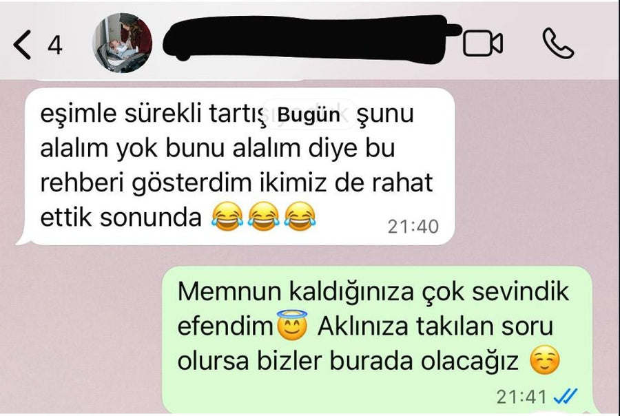 WhatsApp danışmanlık geri bildirimi
